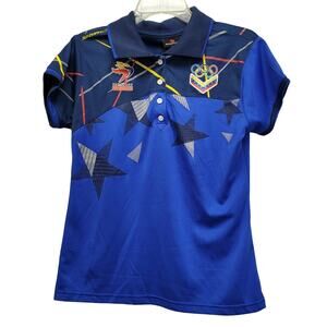 Skyros Youth Large Olympics Venezuela Synthetic Short Sleeve Collared Polo Shirt